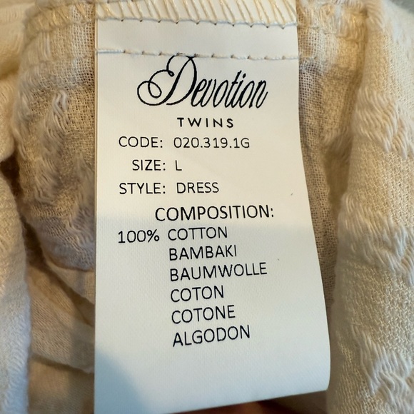 Soleil Blue Devotion Twins Ivory Ella Dress - Picture 4 of 5